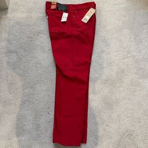 Levi's Jeans Men's Size 34x32 Red Denim 541 Athletic Fit Slightly Tapered Leg